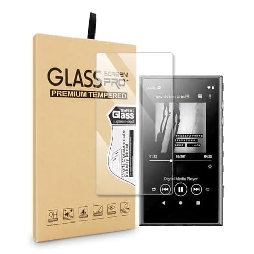 BestforYou Tempered Glass Screen Protector for Sony Walkman NW-A100 Series | 9H Hardness, Crystal Clear, Touch Sensitive thumbnail 1