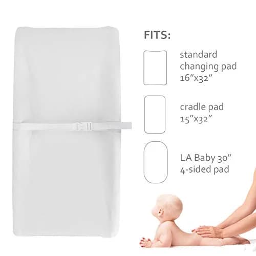 Moonsea Organic Cotton Changing Pad Cover 2 Pack (32" x 16") | Soft, Breathable, Hypoallergenic thumbnail 6