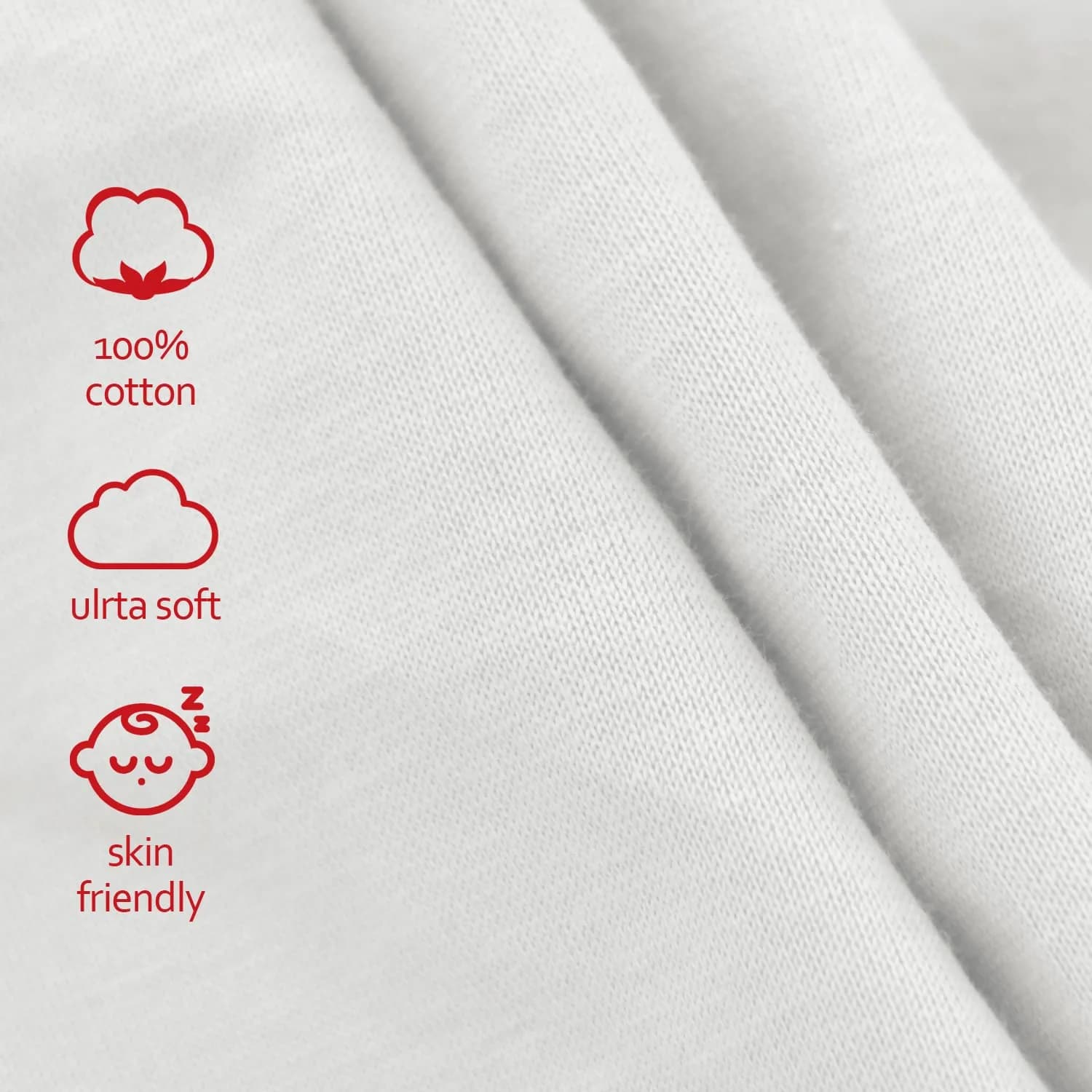 Moonsea Organic Cotton Changing Pad Cover 2 Pack (32" x 16") | Soft, Breathable, Hypoallergenic - view 2
