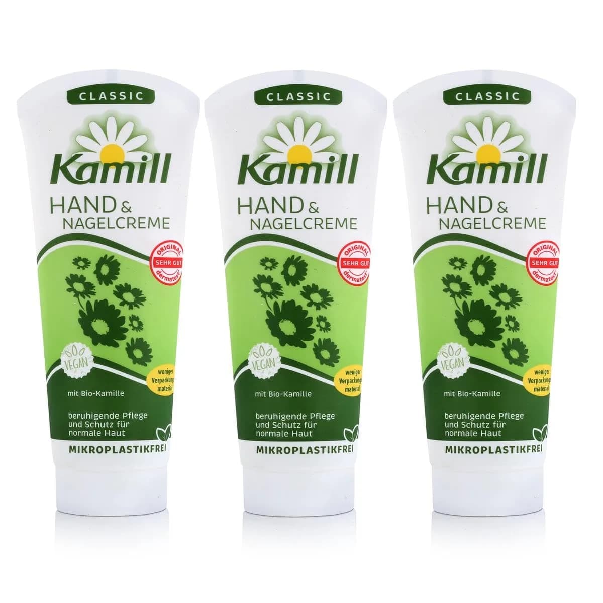Kamill Classic Hand & Nail Cream with Bio Chamomile & Bisabolol 300ml (10.14 Fl Oz) | Soothing Care for Normal Skin — Honey