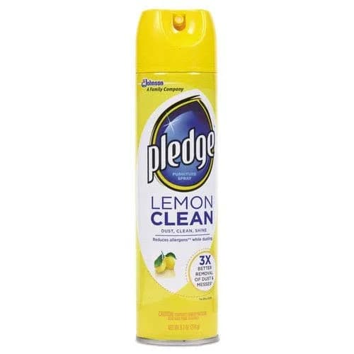Pledge Lemon Scent Furniture Polish Spray, 24 Count | Restores Shine & Cleans Surfaces