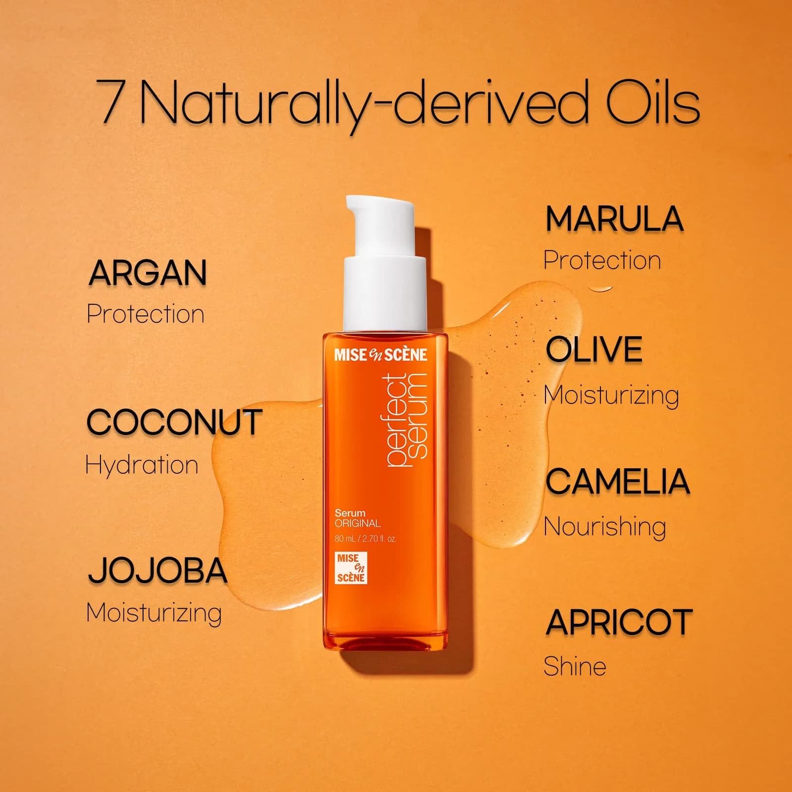 Mise En Scene Perfect Serum Original Hair Oil 80ml (2.7 Fl Oz) | Korean No. 1 Serum for Frizz & Dry Hair - view 6