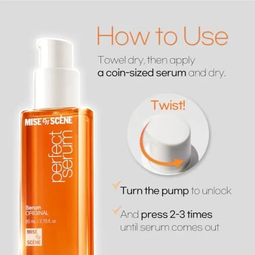 Mise En Scene Perfect Serum Original Hair Oil 80ml (2.7 Fl Oz) | Korean No. 1 Serum for Frizz & Dry Hair thumbnail 7