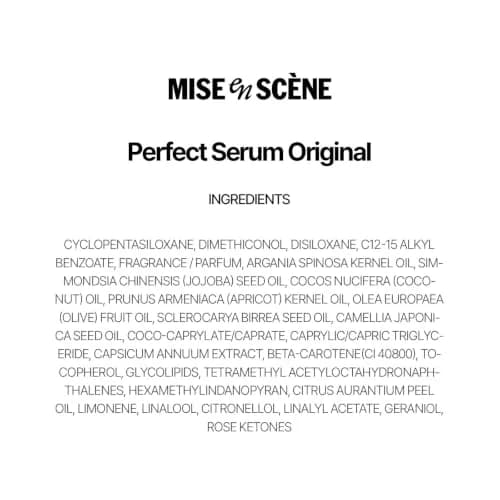 Mise En Scene Perfect Serum Original Hair Oil 80ml (2.7 Fl Oz) | Korean No. 1 Serum for Frizz & Dry Hair thumbnail 9