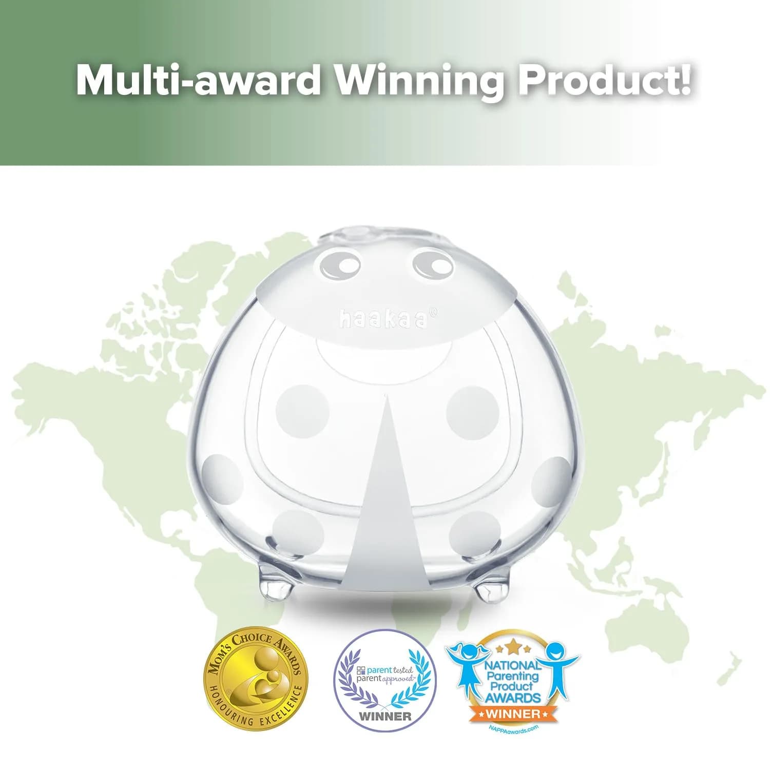 Haakaa Ladybug 75ml (2.5oz) Silicone Milk Collector & Nipple Protector | Passive Leakage Saver - view 8