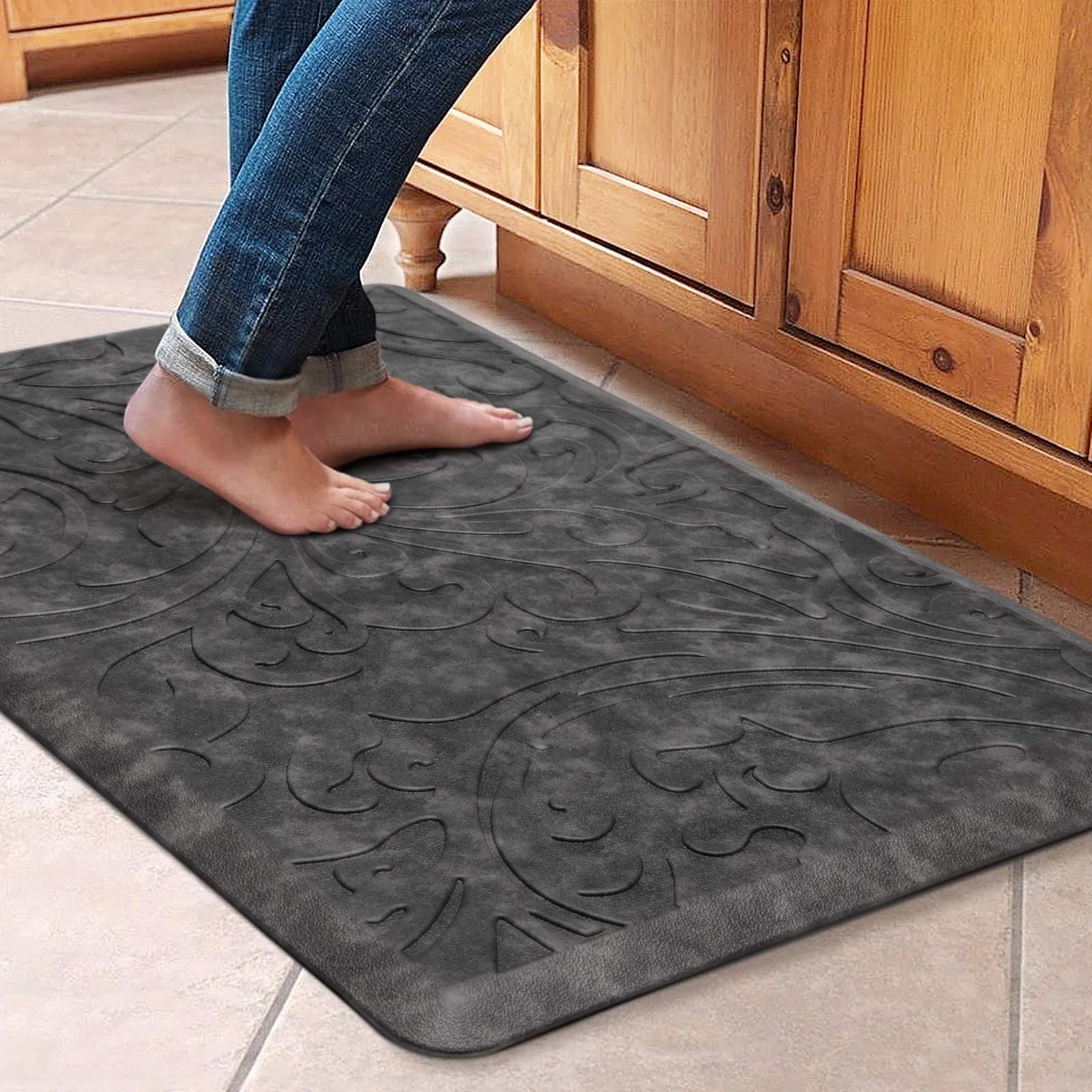 KMAT Anti-Fatigue Kitchen Mat 51cm x 76cm (20" x 30") | Cushioned Comfort for Home & Office - main product image