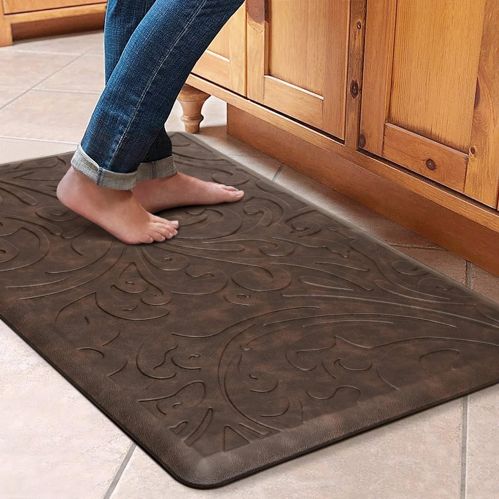 KMAT Anti-Fatigue Kitchen Mat 30" x 20" (76cm x 51cm) | Cushioned Comfort for Home & Office