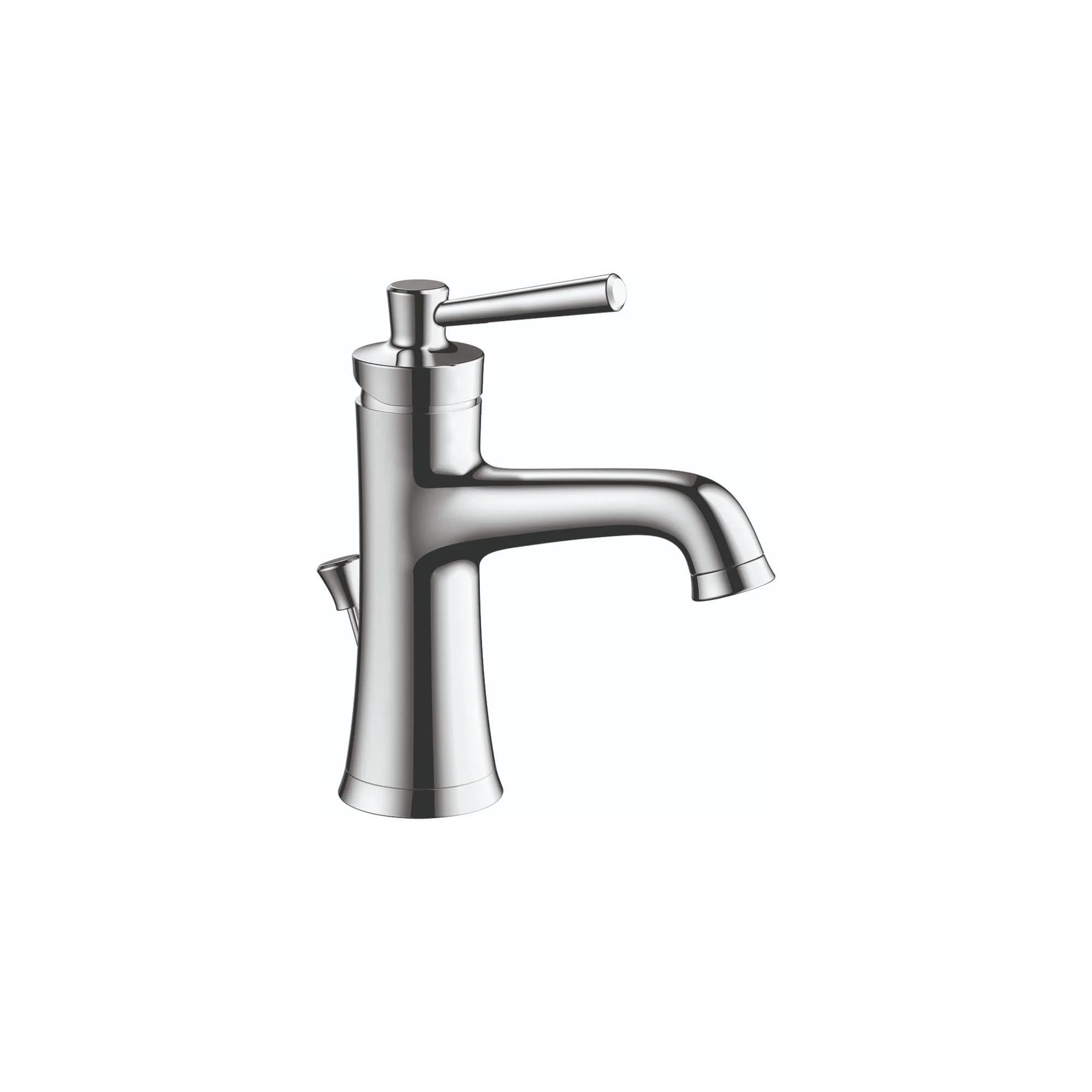 hansgrohe Joleena Transitional 1-Handle Bathroom Sink Faucet with Pop-Up Drain, Brushed Nickel, 1.2 GPM (156 ml/min) — Chrome
