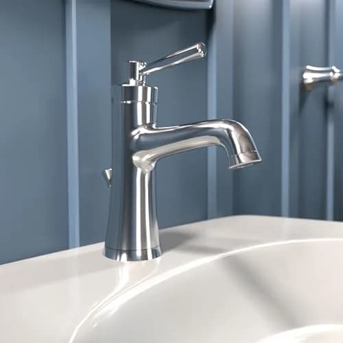 hansgrohe Joleena Single-Hole Bathroom Faucet with Pop-Up Drain, 1.2 GPM, 7.8-Inches Tall, Chrome | Transitional Style thumbnail 2