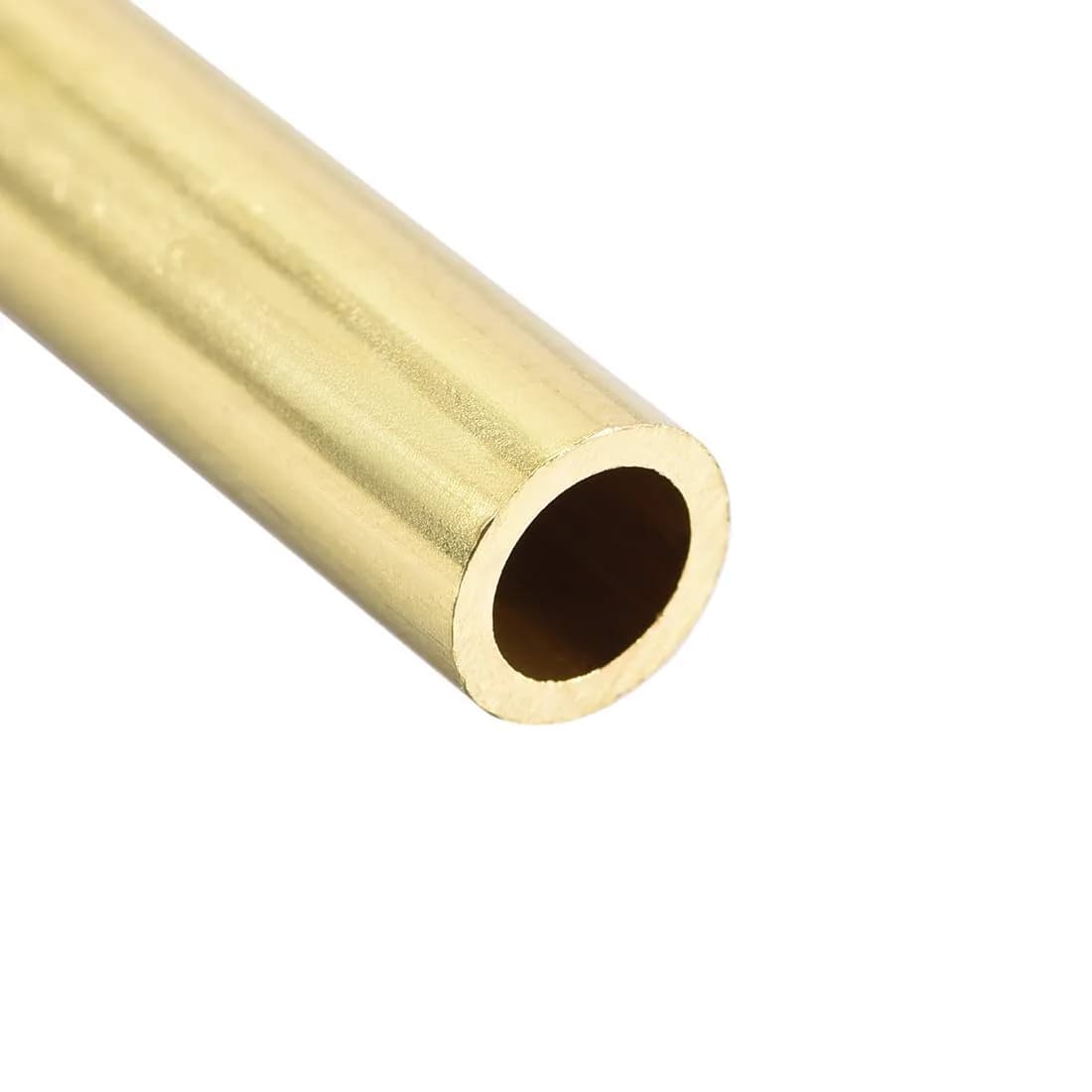 uxcell Brass Round Tube 7mm OD 1mm Wall Thickness 30mm Length Seamless Pipe Tubing (10 Pcs) | DIY Crafts & Macrame Holders - view 4