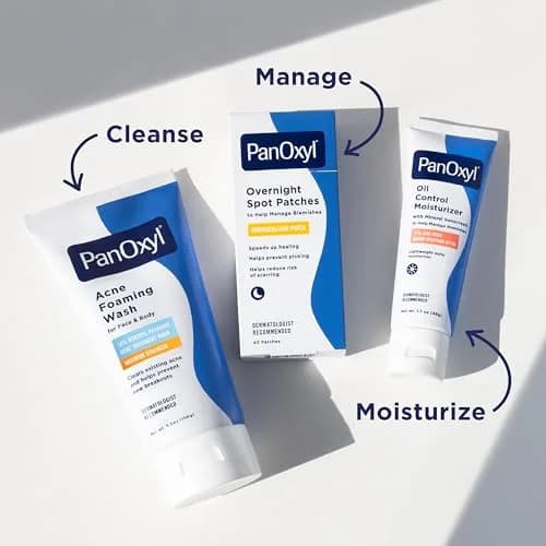 PanOxyl 10% Benzoyl Peroxide Acne Foaming Wash 156g (5.5 Oz) | Maximum Strength Daily Face and Body Cleanser thumbnail 8