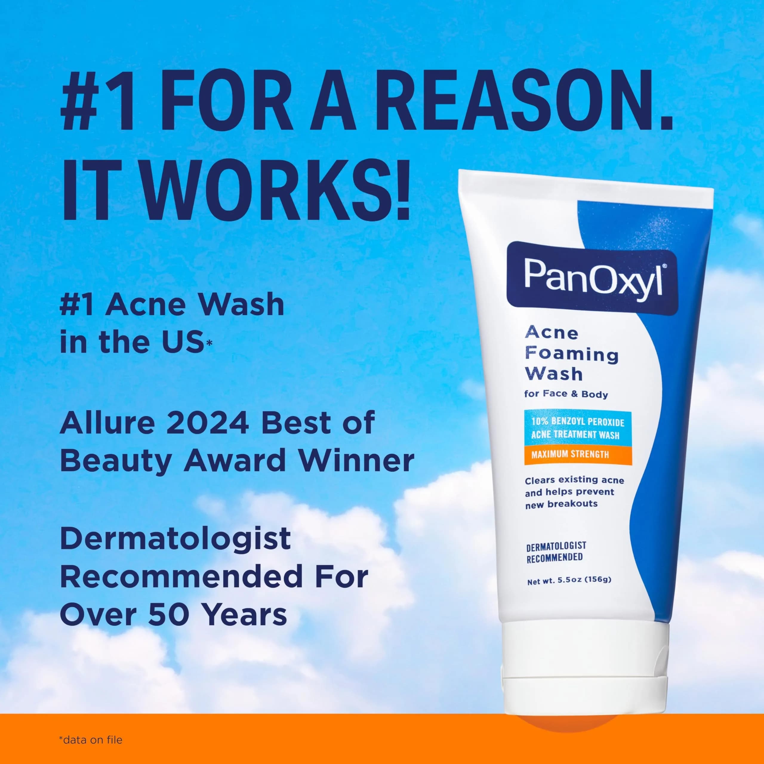 PanOxyl Acne Foaming Wash Benzoyl Peroxide 10% Maximum Strength Antimicrobial, 5.5 oz (156 g) | Kills Acne-Causing Bacteria on Contact - view 3