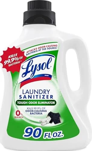 Lysol Tough Odor Eliminator Laundry Sanitizer Liquid 2663ml (90 Fl Oz) | Kills 99.9% Bacteria thumbnail 1