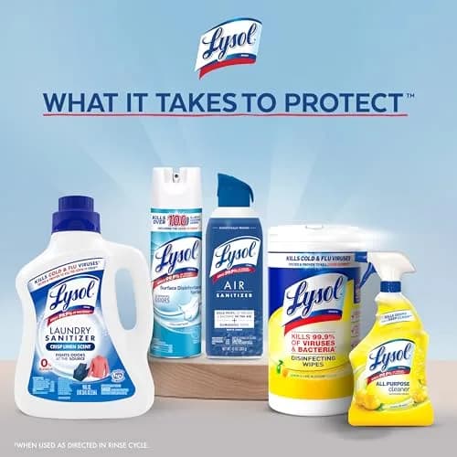Lysol Tough Odor Eliminator Laundry Sanitizer Liquid 2663ml (90 Fl Oz) | Kills 99.9% Bacteria thumbnail 7