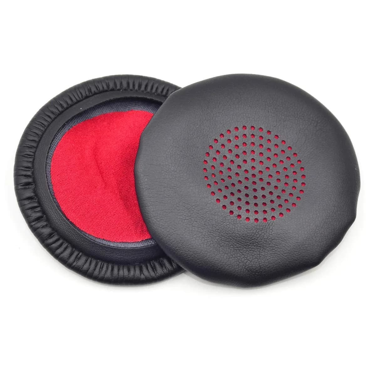 VEVER Replacement Earpads for Plantronics Voyager Focus 1/2 UC & Poly Blackwire 5220/7225 Headsets | Soft Faux Leather, 7.5cm (2.95in) Diameter - main product image