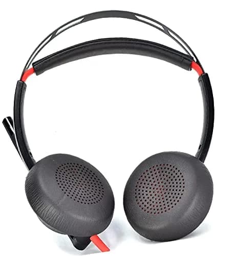 VEVER Replacement Earpads for Plantronics Voyager Focus 1/2 UC & Poly Blackwire 5220/7225 Headsets | Soft Faux Leather, 7.5cm (2.95in) Diameter thumbnail 4