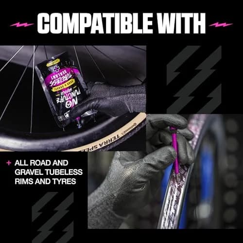 Muc-Off Ultimate Tubeless Setup Kit, Road/Gravel, 21mm Tape, 44mm Valve | Complete Bike Tubeless Conversion thumbnail 4