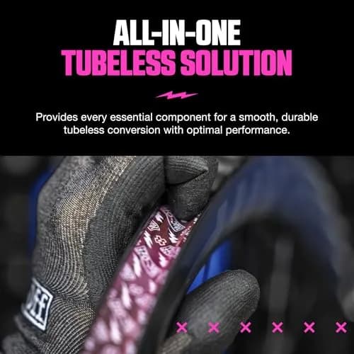 Muc-Off Ultimate Tubeless Setup Kit, Road/Gravel, 21mm Tape, 44mm Valve | Complete Bike Tubeless Conversion thumbnail 3