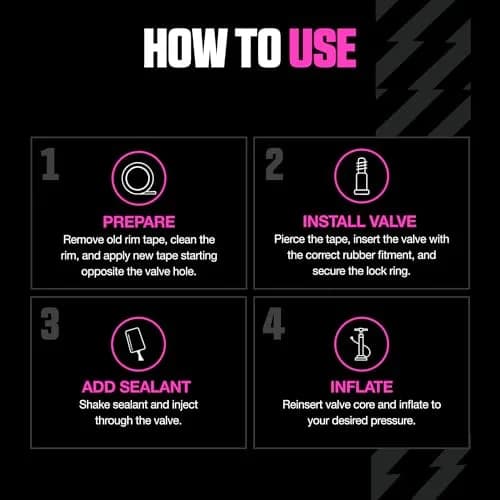 Muc-Off Ultimate Tubeless Setup Kit, Road/Gravel/CX, 60mm | Complete Tubeless Conversion Solution thumbnail 5