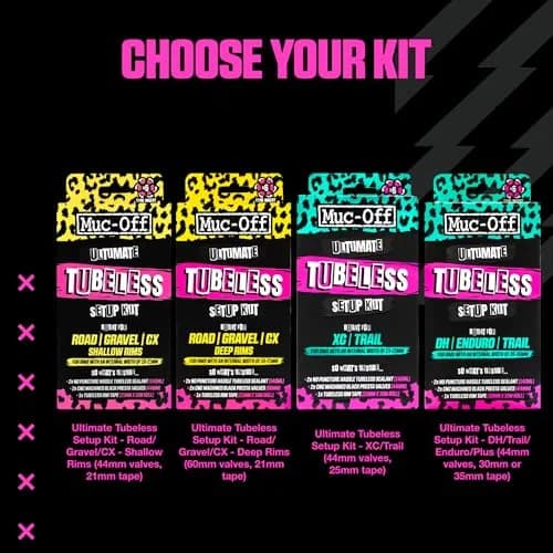 Muc-Off Ultimate Tubeless Setup Kit, Road/Gravel/CX, 60mm | Complete Tubeless Conversion Solution thumbnail 7