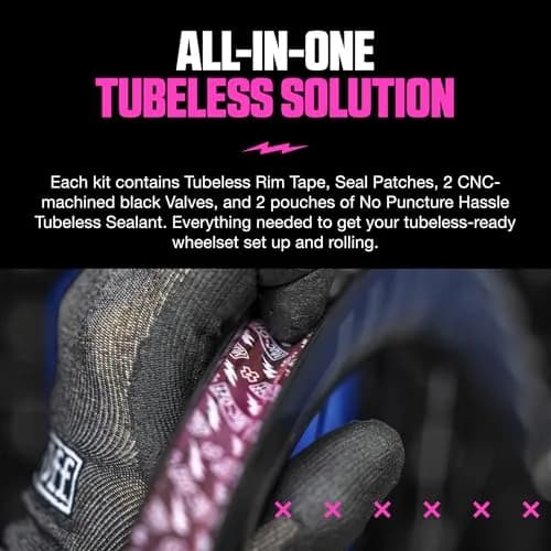 Muc-Off Ultimate Tubeless Setup Kit, Road/Gravel/CX, 60mm | Complete Tubeless Conversion Solution thumbnail 3