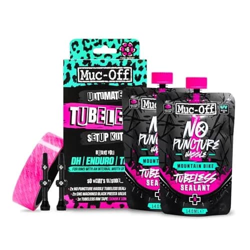 Muc-Off Ultimate Tubeless Setup Kit, DH/Trail/Enduro, 30mm Tape, 44mm Valve | Complete MTB & Road Conversion thumbnail 1