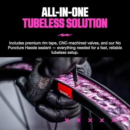 Muc-Off Ultimate Tubeless Setup Kit, DH/Trail/Enduro, 30mm Tape, 44mm Valve | Complete MTB & Road Conversion thumbnail 3