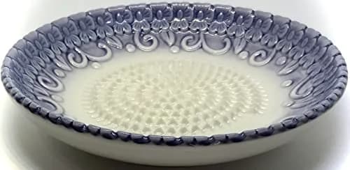 BonCera Premium Ceramic Garlic Grater Plate Set 13.3cm (5.25 Inch) Diameter | Purple Embossed All-in-One 4-Piece Set thumbnail 4