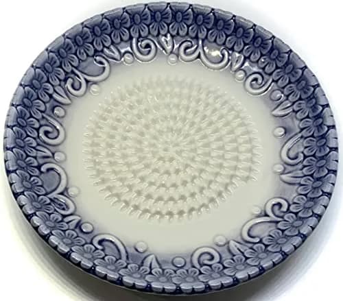 BonCera Premium Ceramic Garlic Grater Plate Set 13.3cm (5.25 Inch) Diameter | Purple Embossed All-in-One 4-Piece Set thumbnail 6