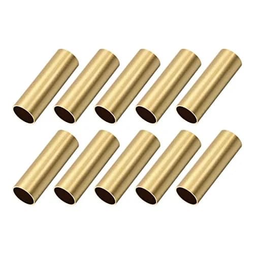 uxcell Brass Round Tube 10mm OD 0.5mm Wall Thickness 30mm Length Seamless Pipe Tubing 10 Pcs | DIY Craft Material thumbnail 1