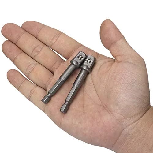 OIIKI 12 Pack 3/8 inch Square Socket Adapter Bit Set | Impact Driver Power Bits for Automotive DIY, 10mm Square Tip, 1/4 Hex Shank thumbnail 5