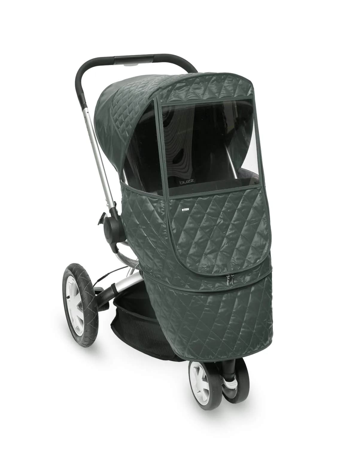 Manito Castle Beta Stroller Weather Shield (Chocolate) | UV Resistant, Water-Repellent, Fits Most Detachable Seat Strollers — Khaki Grey