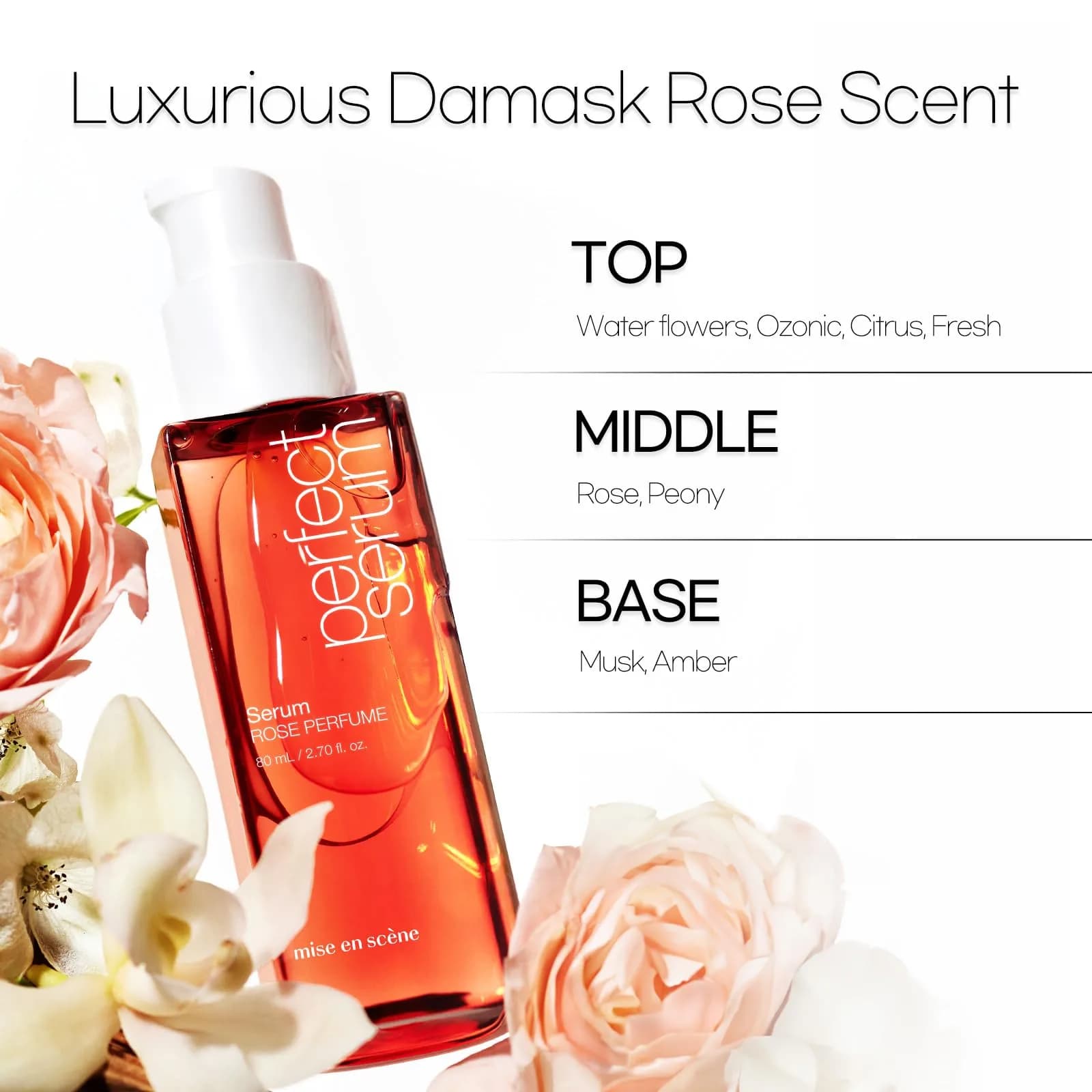 Mise En Scene Perfect Rose Perfume Serum 80ml (2.70 Fl Oz) | Korean Hair Care Heat Protectant - view 7
