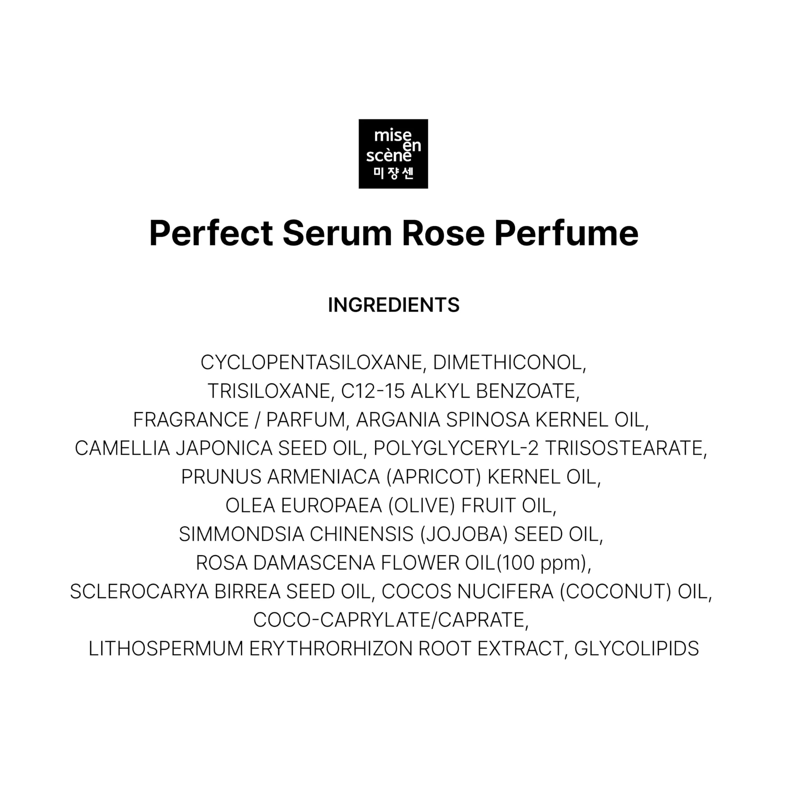 Mise En Scene Perfect Rose Perfume Serum 80ml (2.70 Fl Oz) | Korean Hair Care Heat Protectant - view 8
