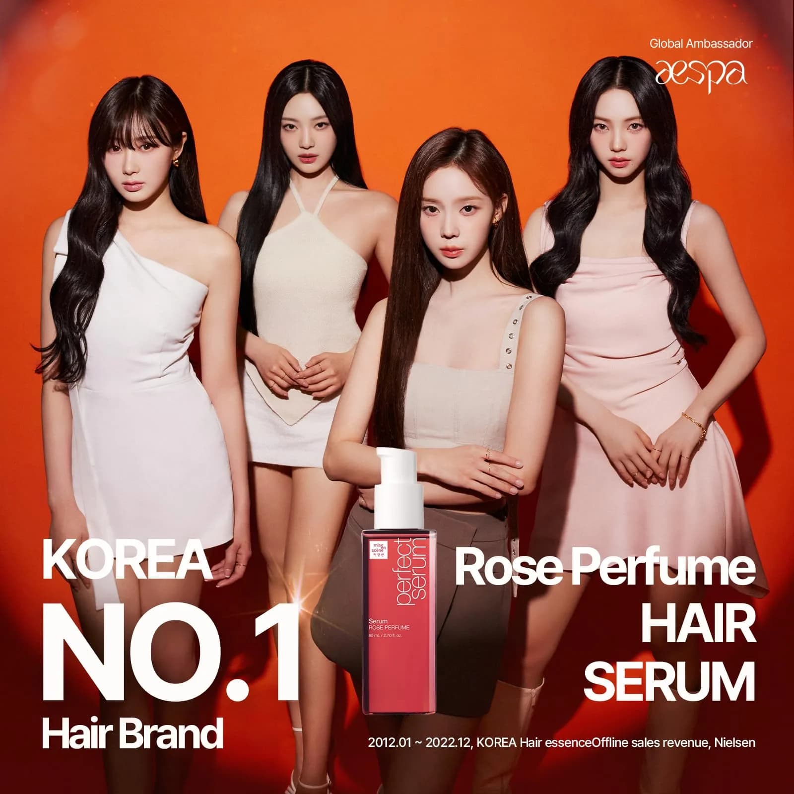Mise En Scene Perfect Rose Perfume Serum 80ml (2.70 Fl Oz) | Korean Hair Care Heat Protectant - view 2