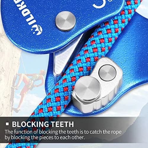WILDKEN Climbing Ascender Fall Protection Belay Device 7.8cm | Rope Grab for Rock Climbing & Rescue thumbnail 7