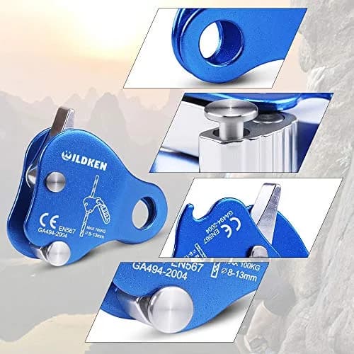 WILDKEN Climbing Ascender Fall Protection Belay Device 7.8cm | Rope Grab for Rock Climbing & Rescue thumbnail 4