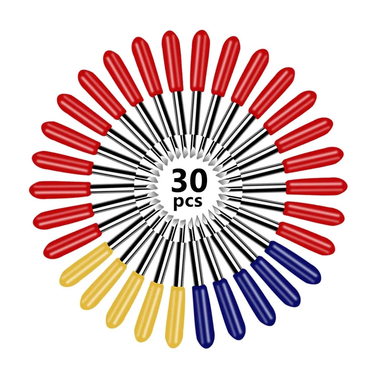 30 Pcs Replacement Blades for Explore Air 2 Blade for Maker Expression Vinyl Cutter Machines Needle for Vinyl 30 Degree 45 Degree 60 Degree Cutting Plotter Blades thumbnail 4