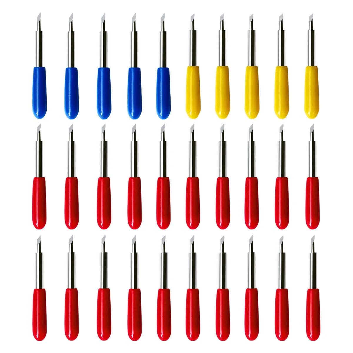 TTSAM Red 30 Pack 45 Degree Replacement Blades for Explore Air 2 Vinyl Cutter | Cuts Smoothly Up to 0.25mm — Multi