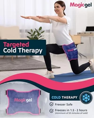 Magic Gel Hip Ice Pack Wrap - Reusable Cold Pack for Hip Bursitis, Hip Replacement Surgery and Hip Flexor Pain | Targeted Hip Relief thumbnail 6
