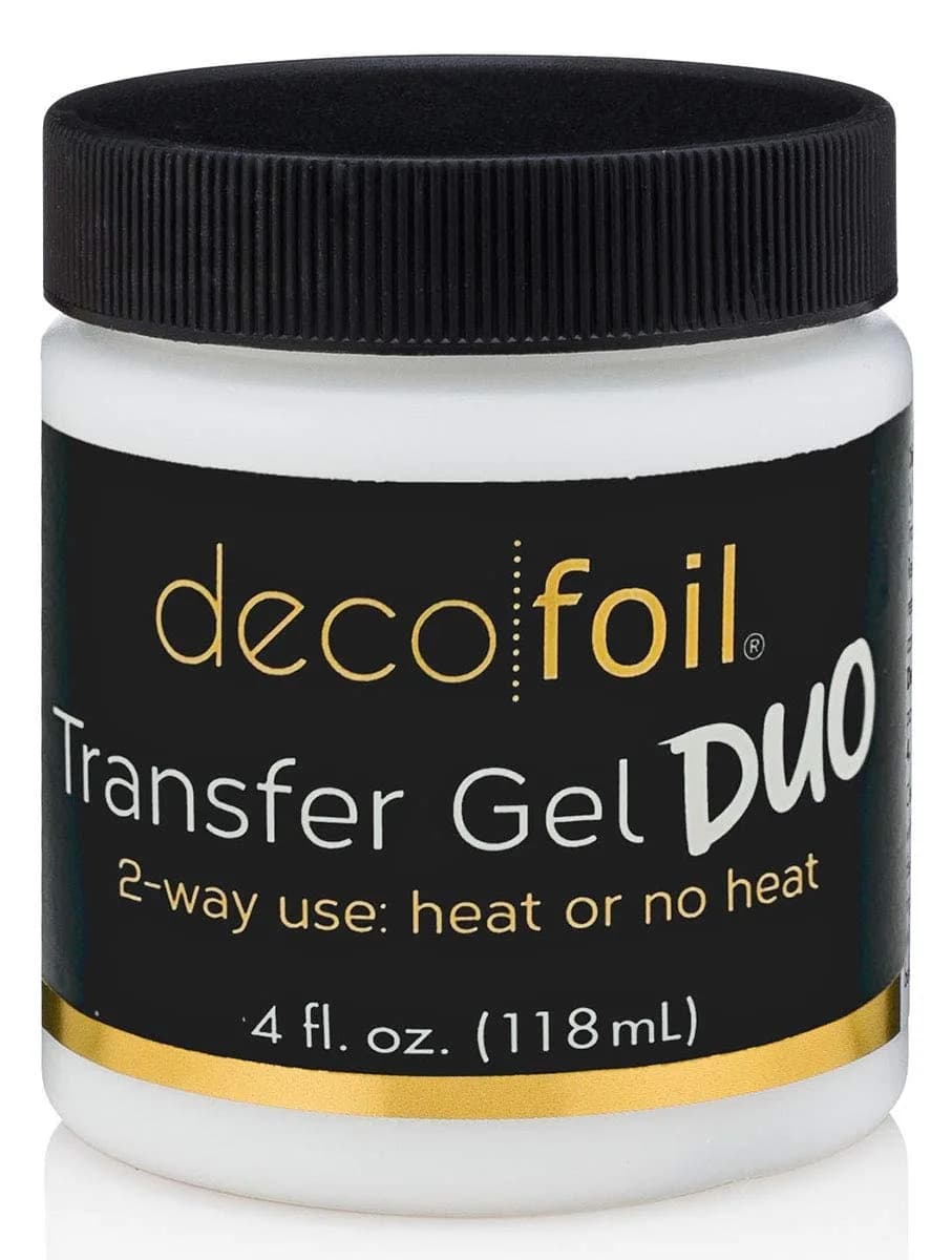 iCraft Deco Foil Transfer Gel DUO Clear 118ml (4 Fl Oz) | Heat-Free Foil & Flock Transfer — Clear