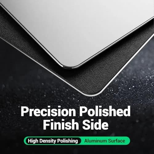 HONKID Metal Aluminum Mouse Pad for Magic Mouse 9.45 x 7.87 Inch Silver | Precise Control & Durable Aluminum thumbnail 2