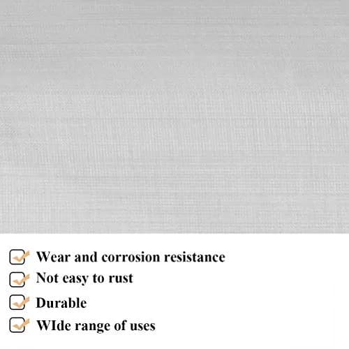 TIMESETL 304 Stainless Steel Woven Mesh 200 Mesh | Filtration Cloth for Industry & Home Use thumbnail 3