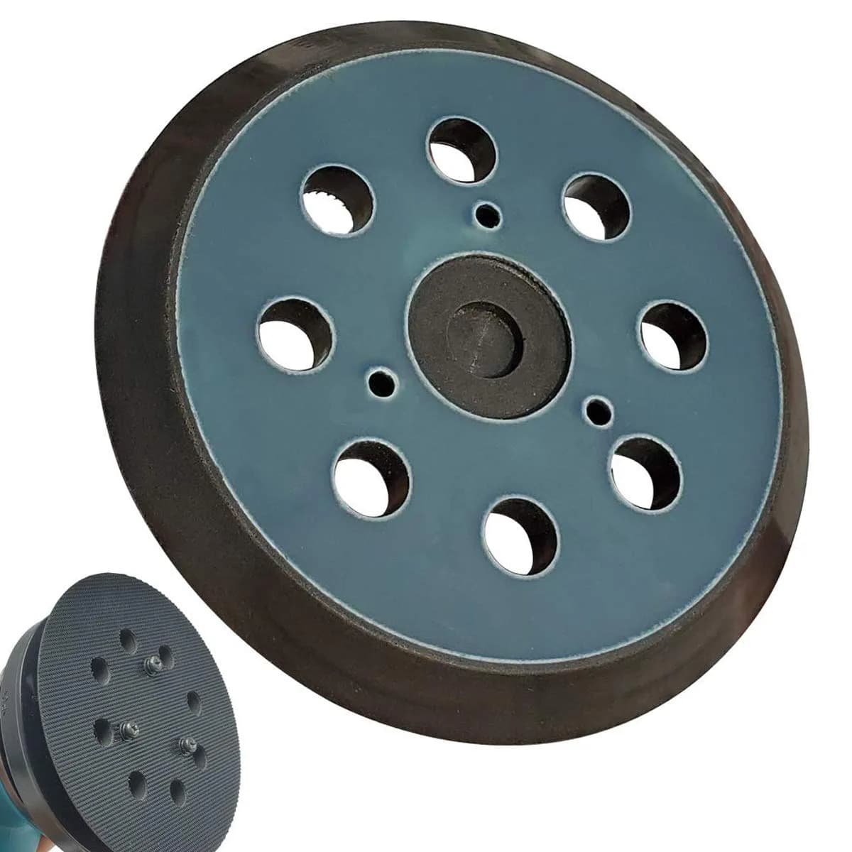 Tockrop 5" Hook and Loop Replacement Sander Pad | Universal Fit for Makita Sanders & 8-Hole Dust Extraction - main product image