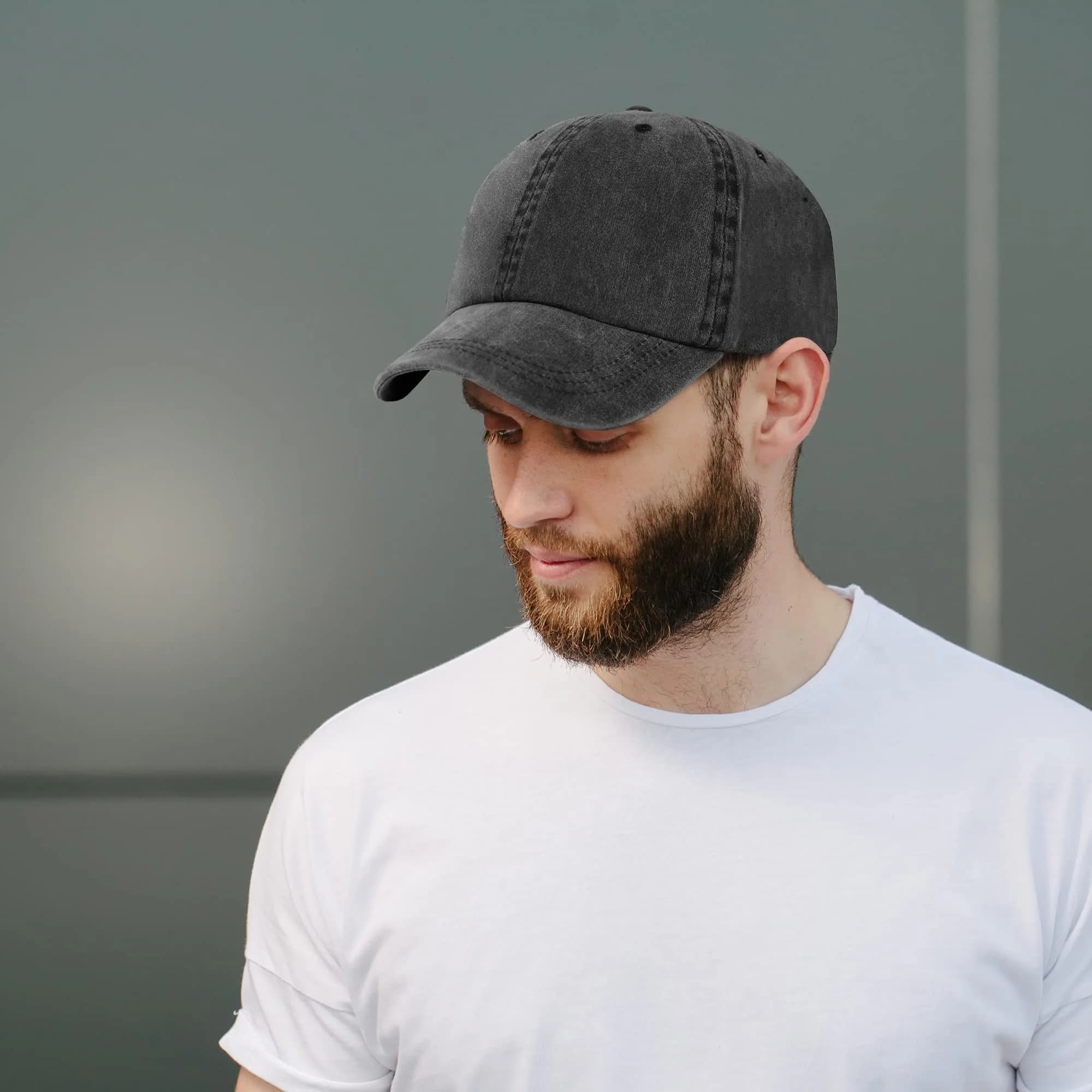 Trendy Apparel Shop Oversize XXL Pigment Dyed Washed Cotton Baseball Cap - Pink - 65cm thumbnail 5