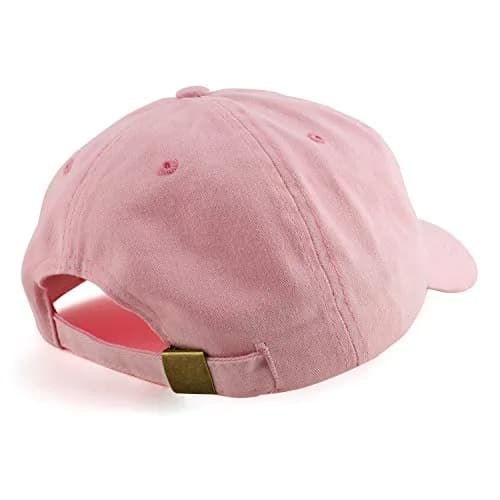 Trendy Apparel Shop Oversize XXL Pigment Dyed Washed Cotton Baseball Cap - Pink - 65cm thumbnail 3