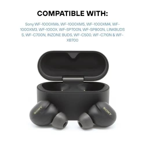 Comply Memory Foam Replacement Ear Tips, Black, Small (3 Pairs) | Secure Fit for Sony True Wireless Earbuds thumbnail 2