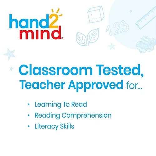 hand2mind FingerFocus Highlighter, Guided Reading Strips, 6 Pack | Bright, Transparent Wands for Kids with Dyslexia & ADHD thumbnail 2