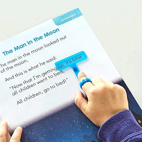 hand2mind FingerFocus Highlighter, Guided Reading Strips, Tracker, Color Overlays for Dyslexia, ADHD Tools for Kids, Wide Tip, 24 Count thumbnail 4