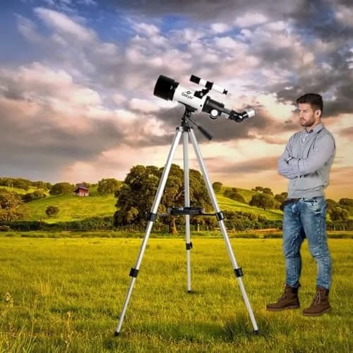 Gskyer Telescope 70mm Aperture 400mm AZ Mount | Travel Refractor for Beginners & Kids thumbnail 7